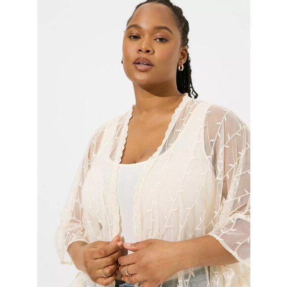 Torrid Lace Ruana Wrap - Picture 4 of 11